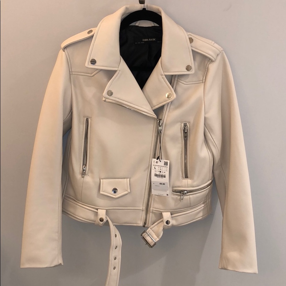 ZARA faux leather jacket